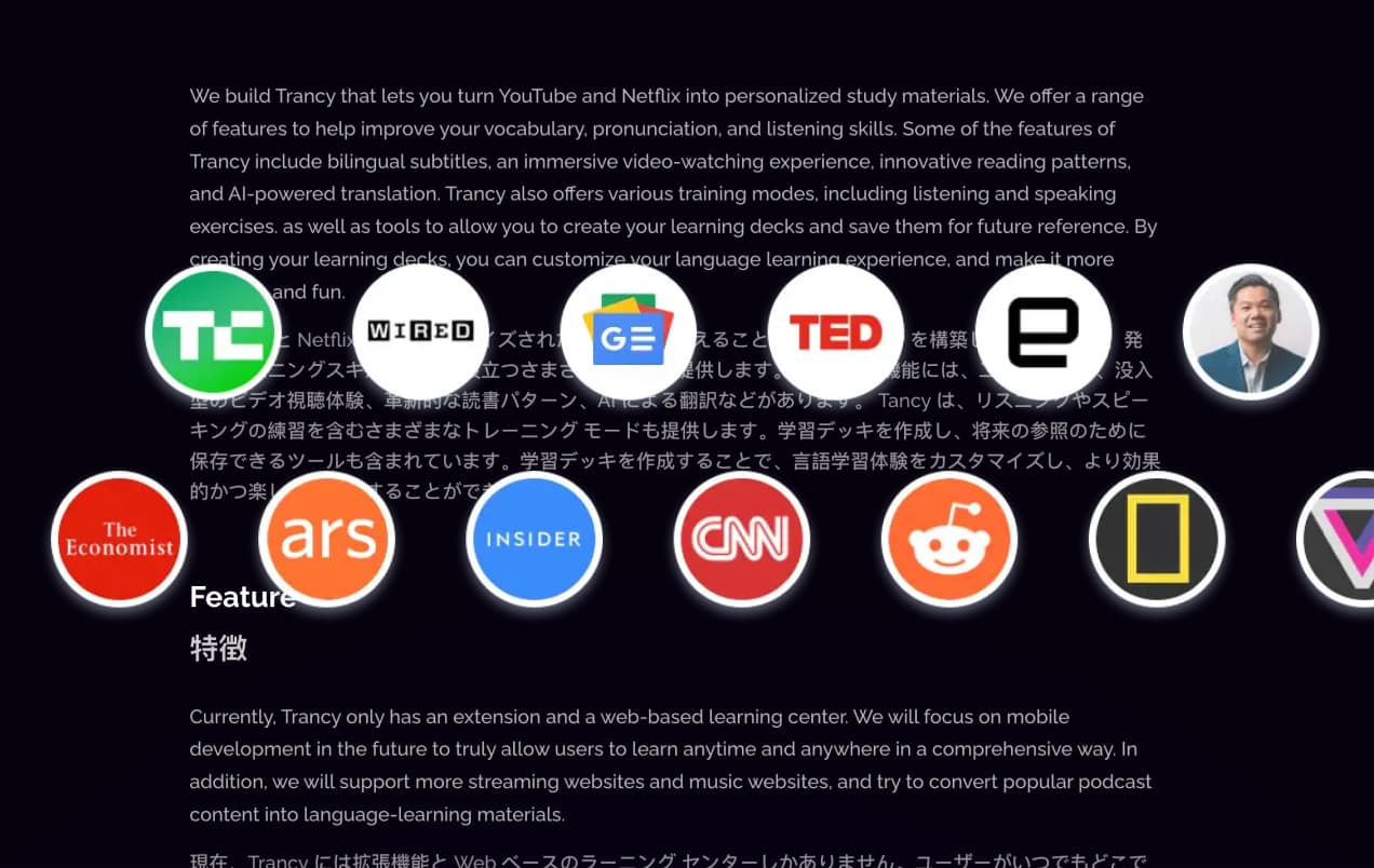 Full-text immersive bilingual translation for webpages — specialized tools for specific language learning goals